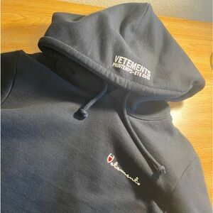 Vetements 2016 Champion Parody Hoodie